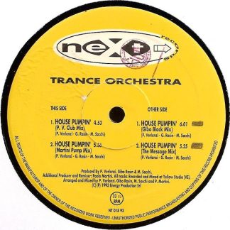 Trance Orchestra - House Pumpin' (12")
