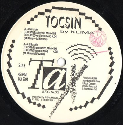 Klima  - Tocsin 12"