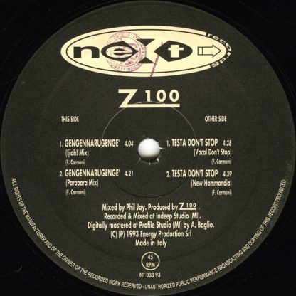 Z100 - Gengennarugenge' (12")