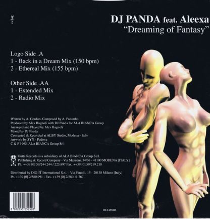 D.J. Panda Feat. Aleexa - Dreaming Of Fantasy (12", Maxi) - Imagen 2