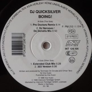 DJ Quicksilver - Boing! 12"