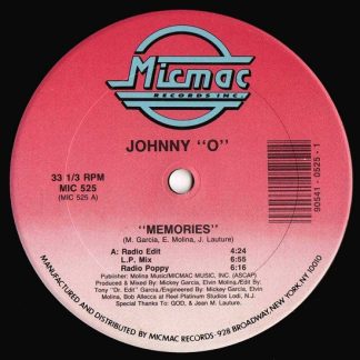 Johnny "O" - Memories 12"