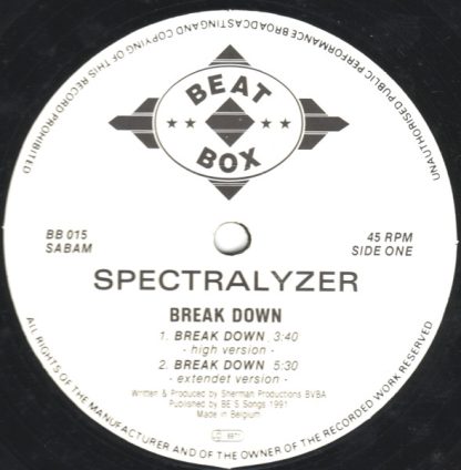 Spectralyzer ‎– Break Down - Imagen 2