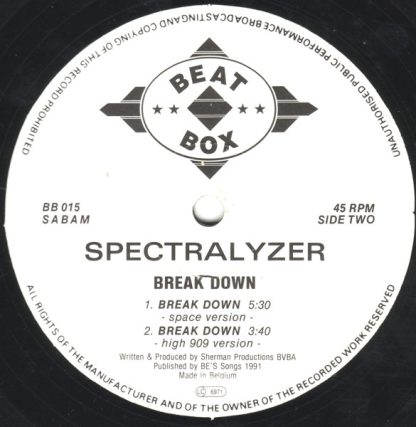 Spectralyzer ‎– Break Down - Imagen 3
